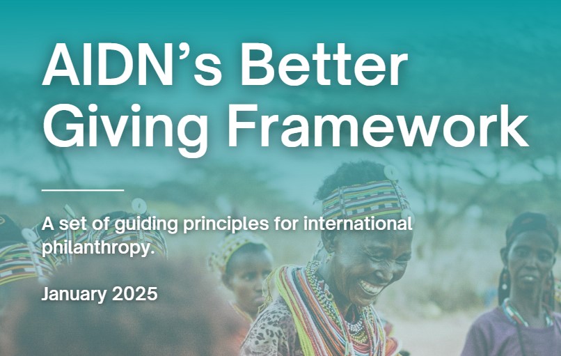 AIDN’s Better Giving Framework