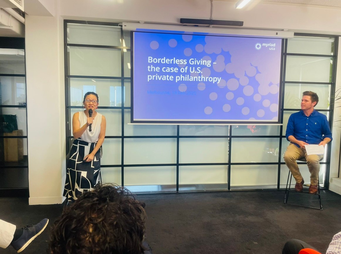 AIDN co-hosts “Borderless Giving” with Australian Communities Foundation and Myriad Australia.